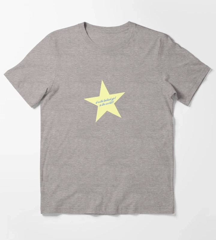 Im the luckiest girl in the world T-Shirt Heather Grey