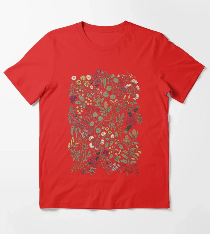 Impossible Flowers T-Shirt Red