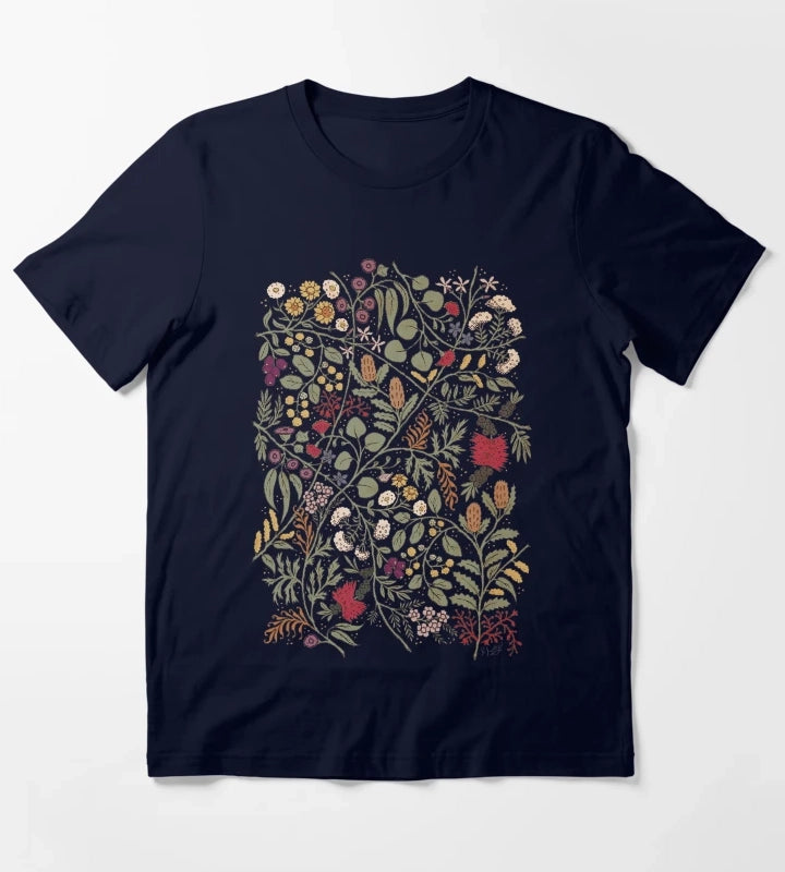 Impossible Flowers T-Shirt Navy