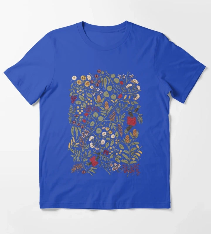Impossible Flowers T-Shirt Blue