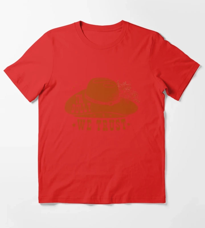 In Dolly We Trust Cowgirl T-Shirt Red