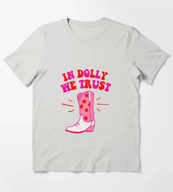 In Dolly We Trust T-Shirt Light Grey