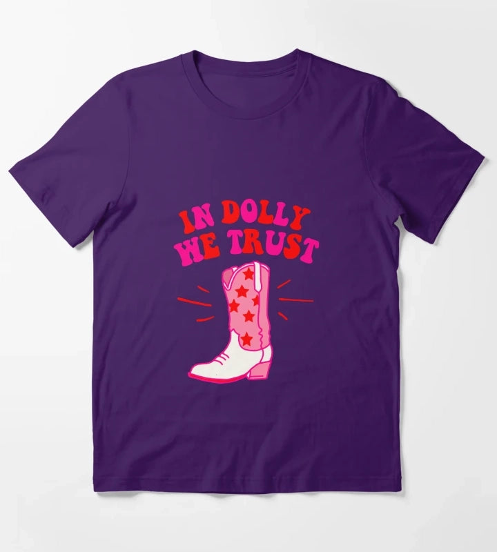 In Dolly We Trust T-Shirt Purple