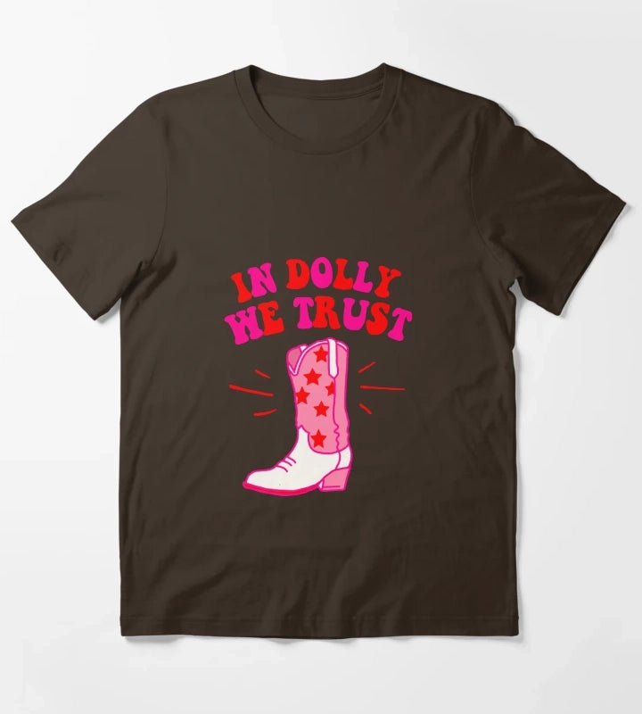 In Dolly We Trust T-Shirt Brown