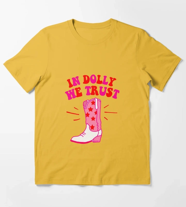 In Dolly We Trust T-Shirt Yellow