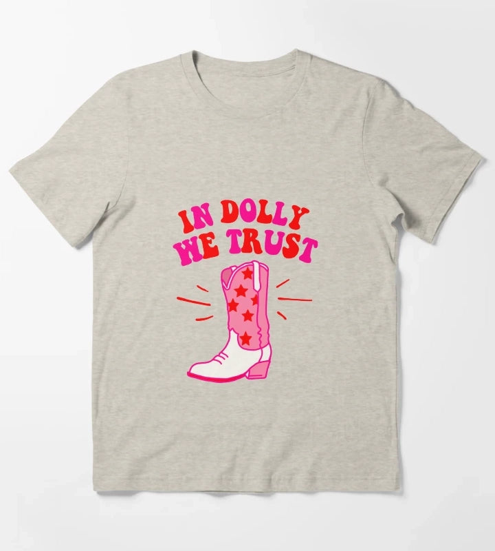 In Dolly We Trust T-Shirt Cream