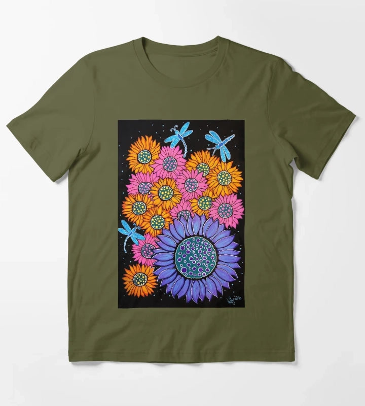 In The Garden T-Shirt Olive Green