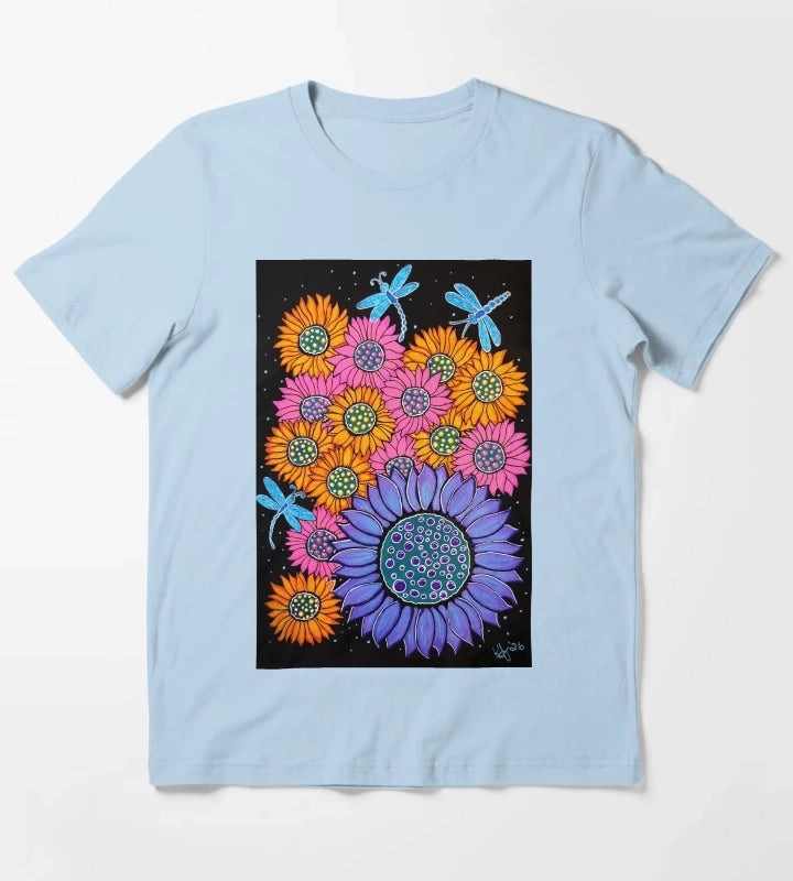 In The Garden T-Shirt Sky Blue