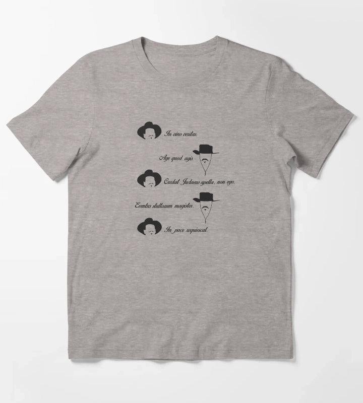 In Vino Veritas T-Shirt Heather Grey