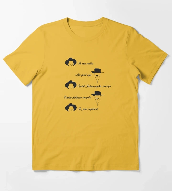 In Vino Veritas T-Shirt Yellow