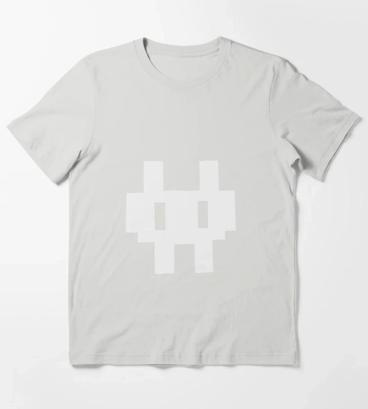 Invader Zim Gaz Pixel Rabbit T-Shirt Light Grey