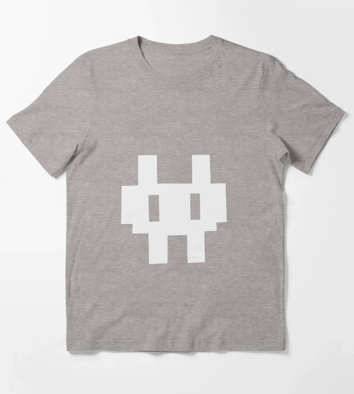 Invader Zim Gaz Pixel Rabbit T-Shirt Heather Grey