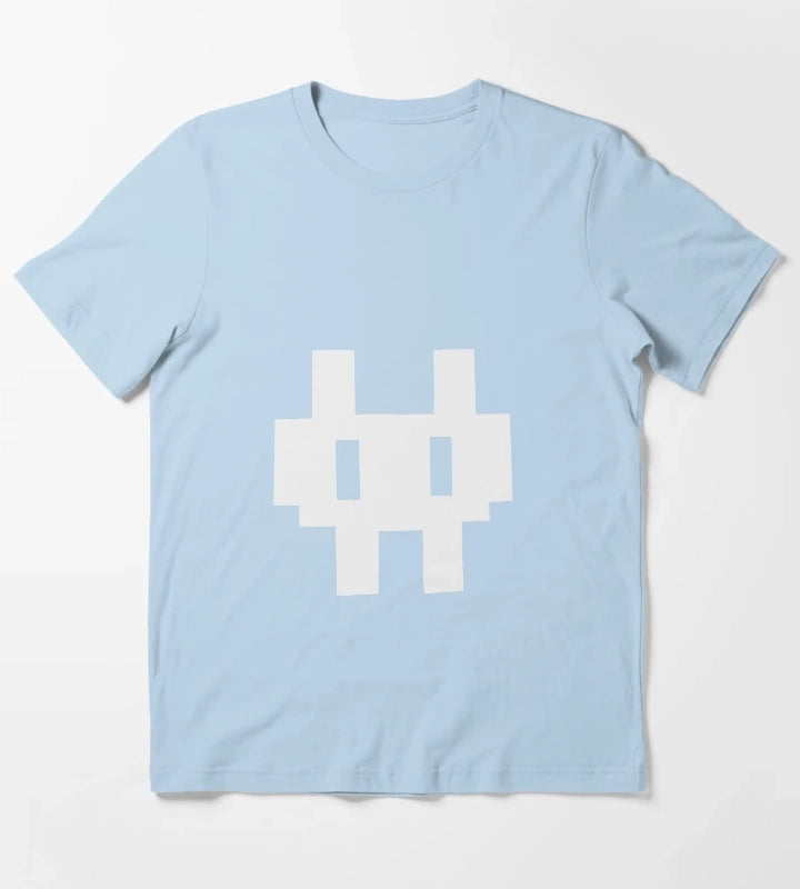 Invader Zim Gaz Pixel Rabbit T-Shirt Sky Blue