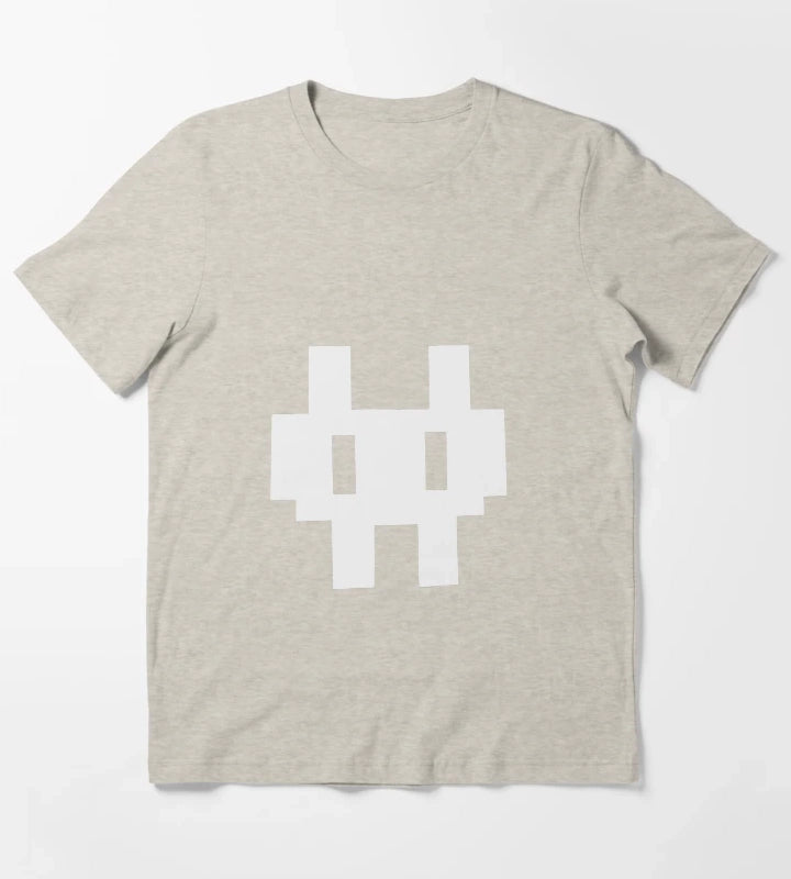 Invader Zim Gaz Pixel Rabbit T-Shirt Cream