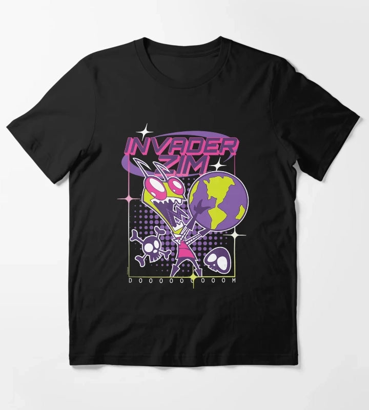 Invader Zim Retro Sci Fi Cartoon Graphic Design T-Shirt