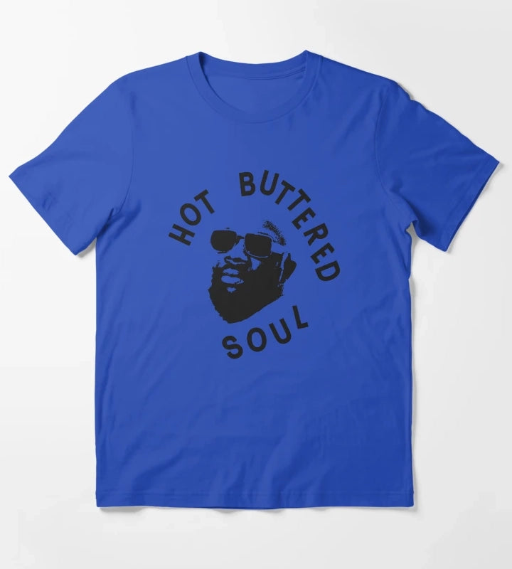 Isaac Hayes Hot Buttered Soul T-Shirt Blue