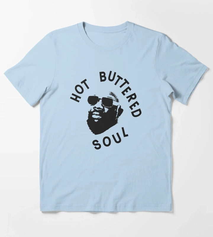 Isaac Hayes Hot Buttered Soul T-Shirt Sky Blue