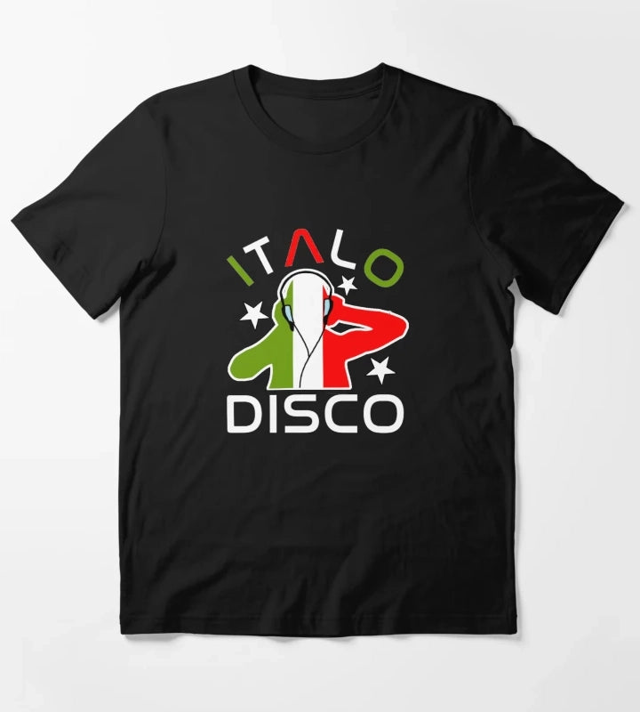 Italo Disco DJ Black T-Shirt