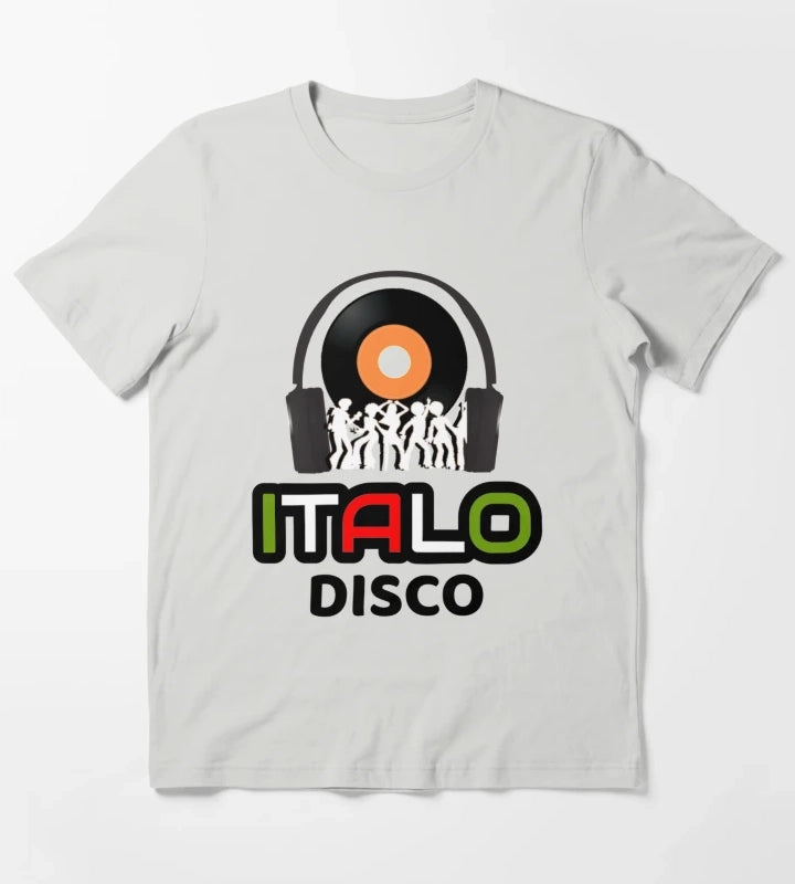 Italo Disco Dancing T-Shirt Light Grey