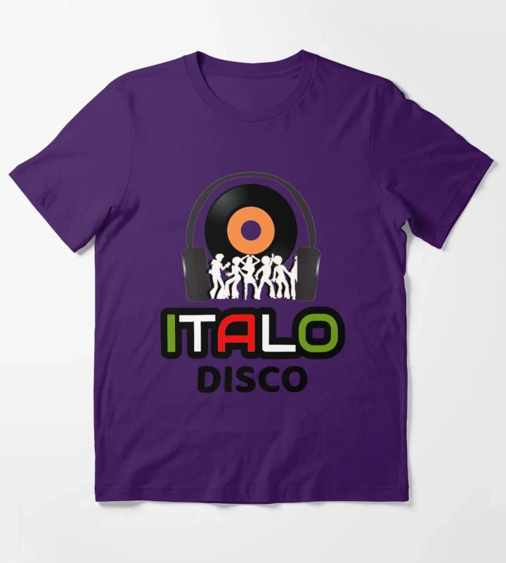 Italo Disco Dancing T-Shirt Purple