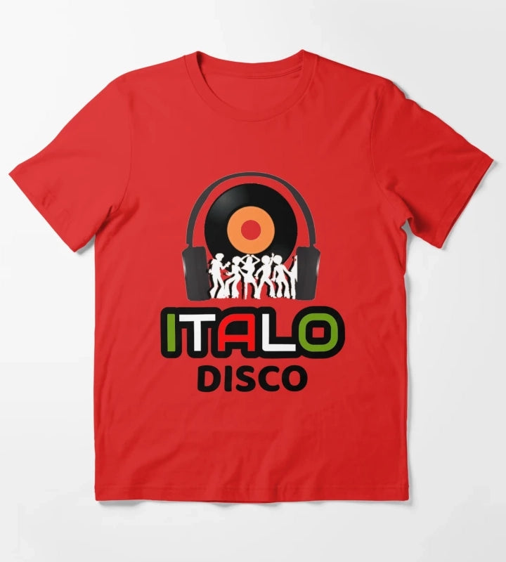Italo Disco Dancing T-Shirt Red