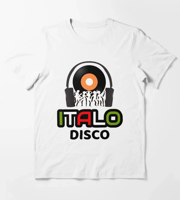 Italo Disco Dancing T-Shirt White