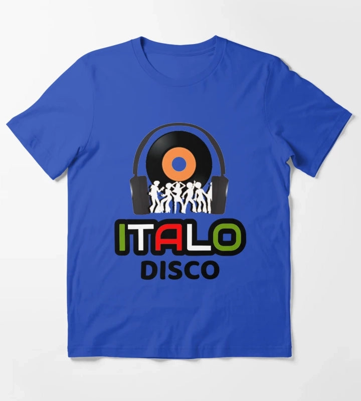 Italo Disco Dancing T-Shirt Blue