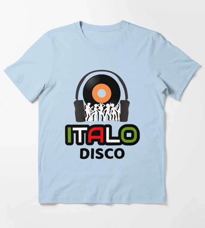 Italo Disco Dancing T-Shirt Sky Blue