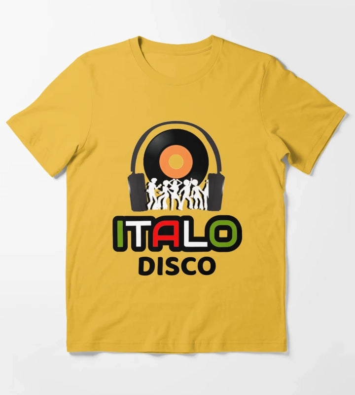 Italo Disco Dancing T-Shirt Yellow