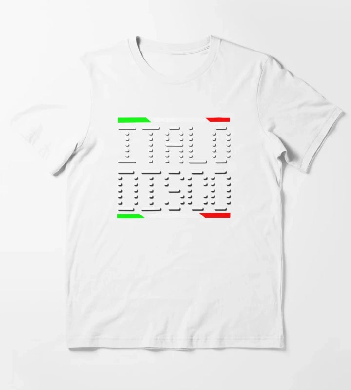 Italo Disco Magic of the Dancefloor Black T-Shirt White