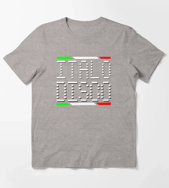 Italo Disco Magic of the Dancefloor Black T-Shirt Heather Grey