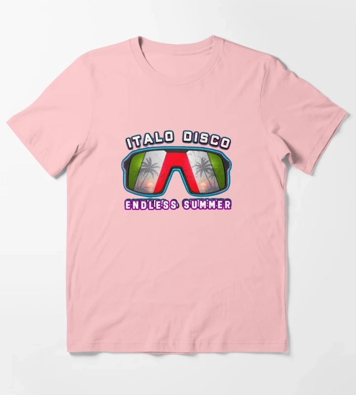 Italo Disco Synths Endless Summer Vibe T-Shirt Dark Grey