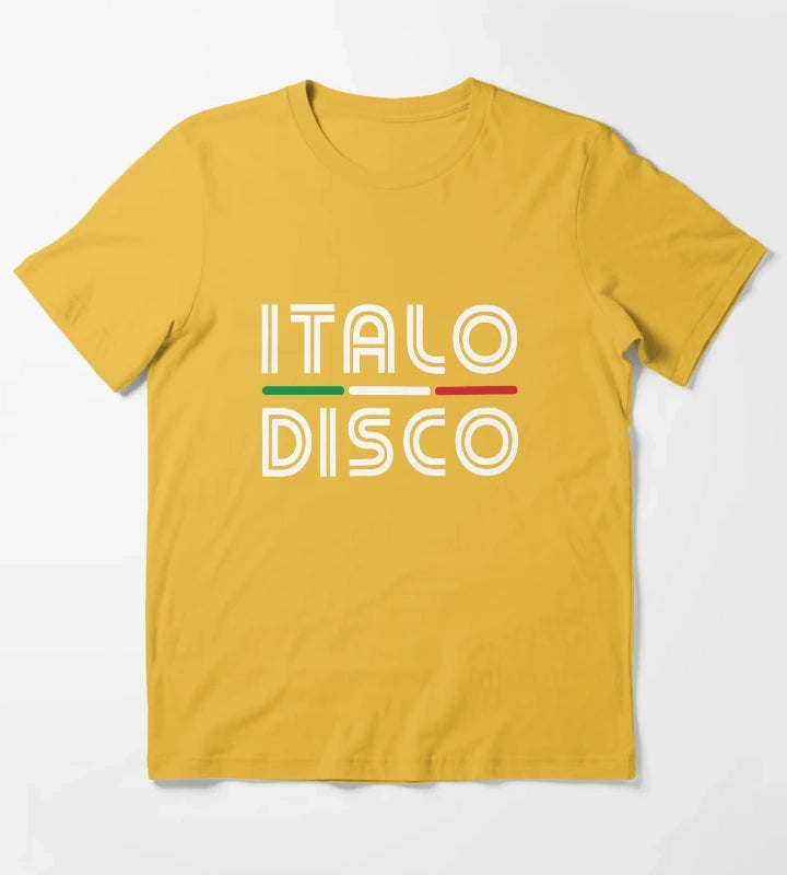 Italo Disco T-Shirt Yellow