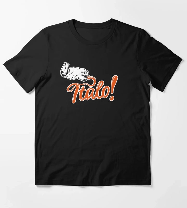 Italo orange text T-Shirt