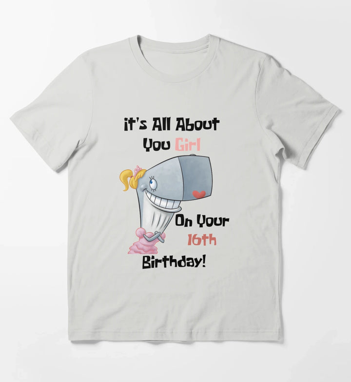 Its All About You Girl T-Shirt Light Grey