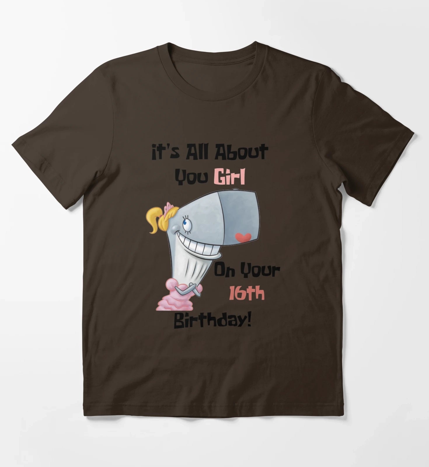 Its All About You Girl T-Shirt Brown