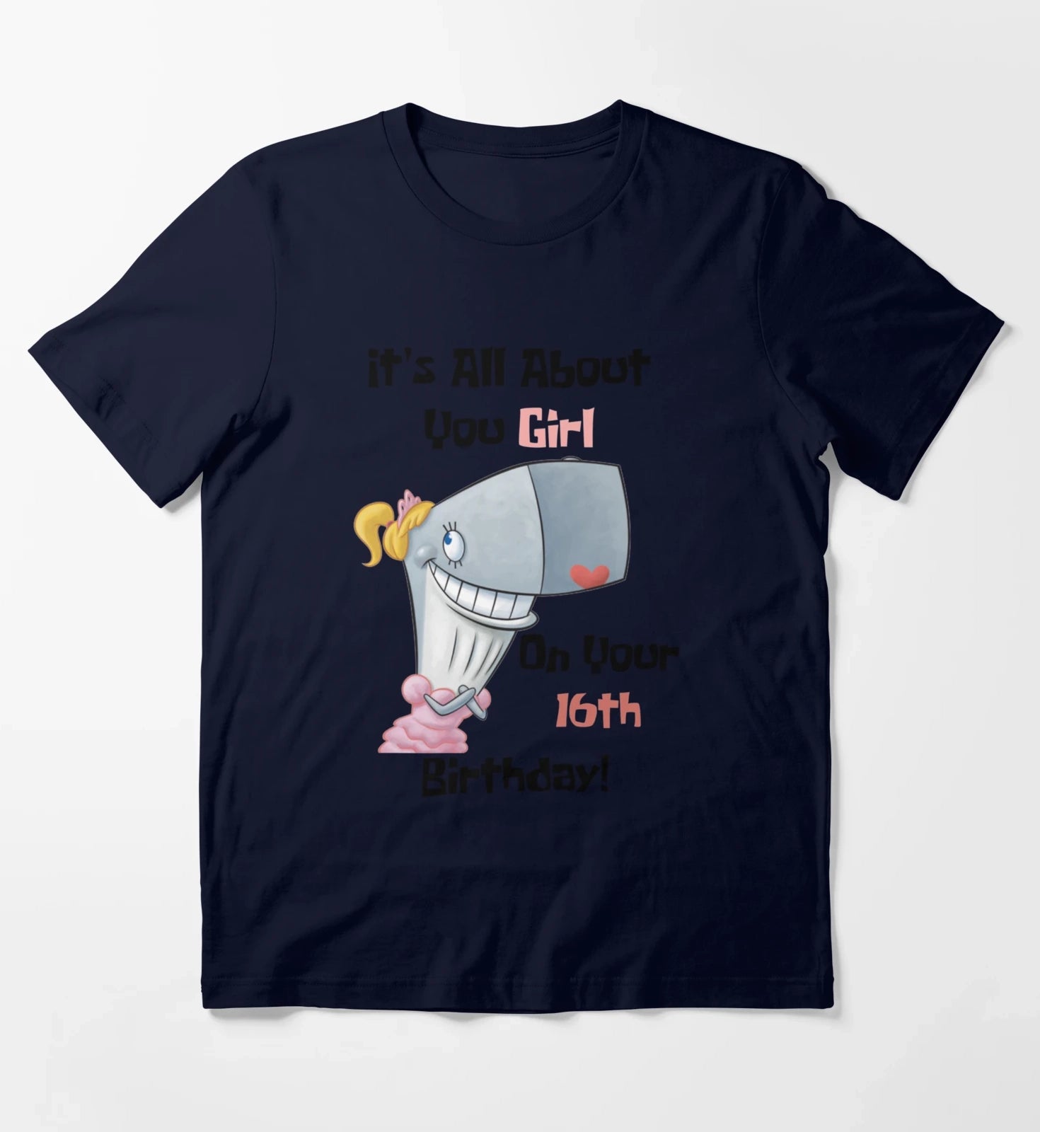 Its All About You Girl T-Shirt Navy