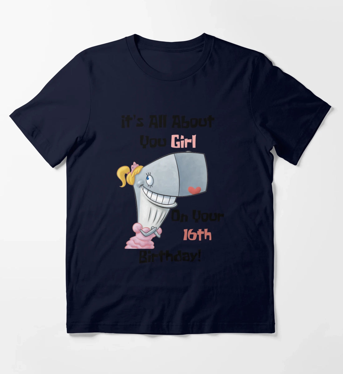 Its All About You Girl T-Shirt Navy