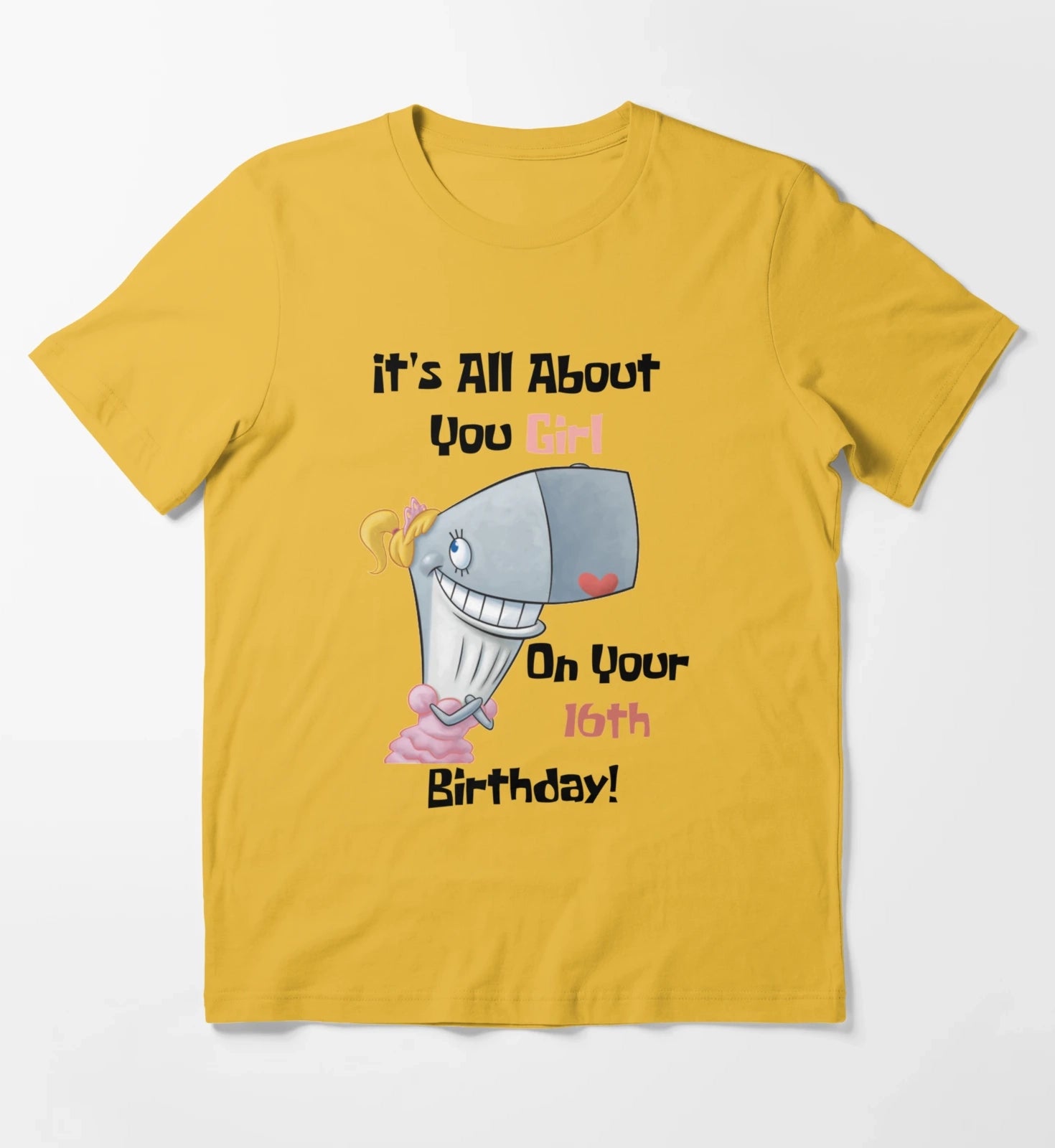 Its All About You Girl T-Shirt Yellow