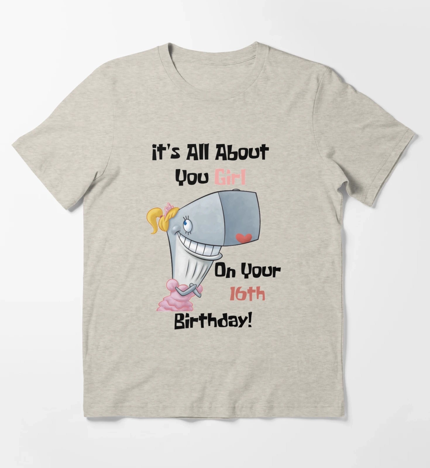 Its All About You Girl T-Shirt Cream