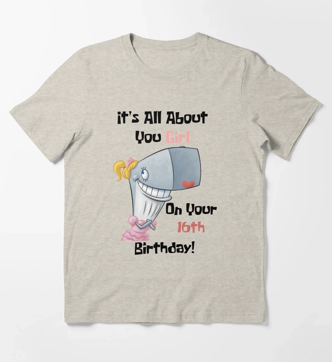 Its All About You Girl T-Shirt Cream