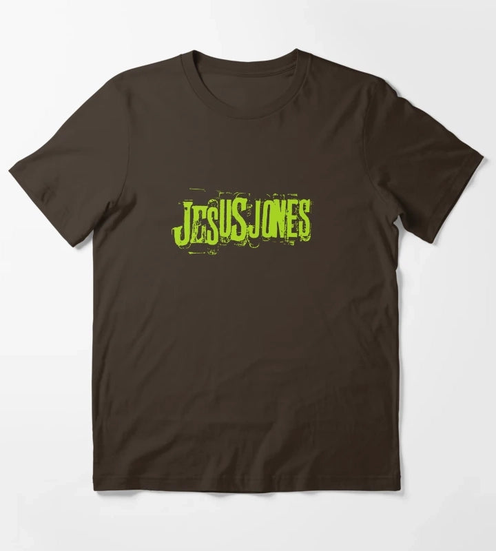 JESUS JONES logo 1989 T-Shirt Brown