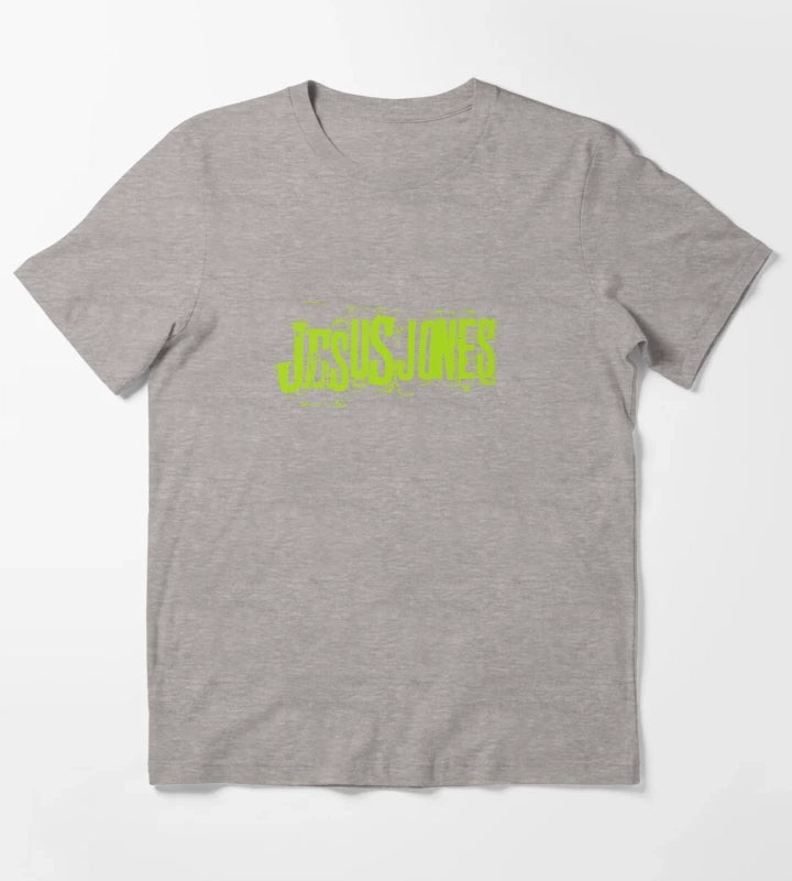 JESUS JONES logo 1989 T-Shirt Heather Grey