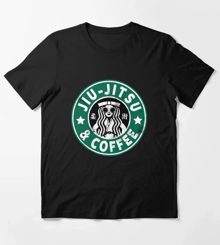 JIU JITSU AND COFFEE FUNNY BRAZILIAN JIU JITSU T-Shirt