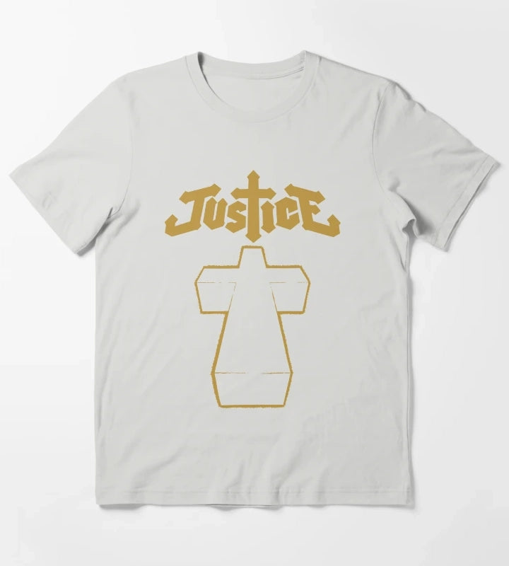 JUSTICE BAND T-Shirt Light Grey