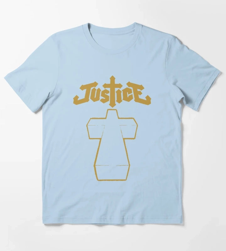 JUSTICE BAND T-Shirt Sky Blue