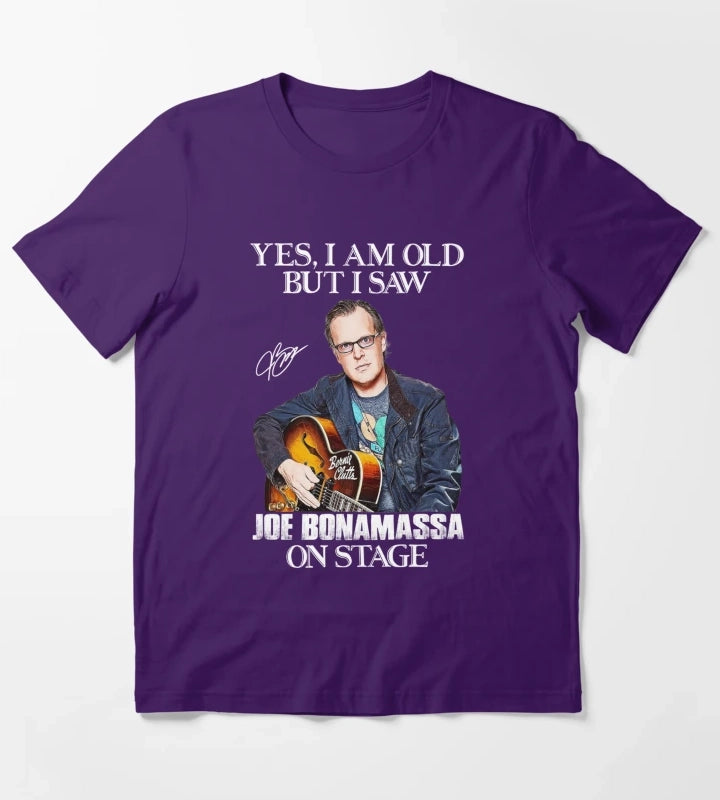 Ja ich bin alt aber ich habe Joe Bonamassa auf der Bhne gesehen T-Shirt Purple
