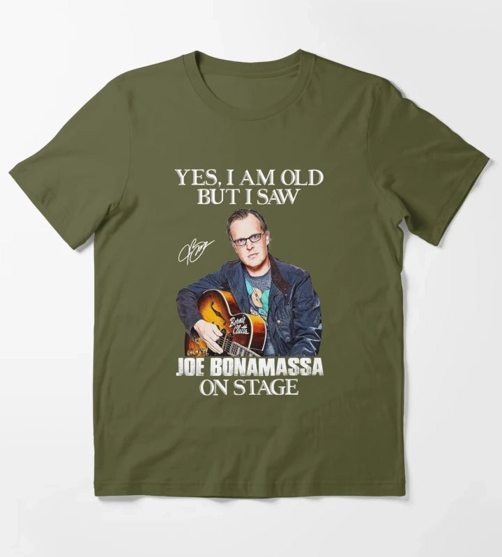 Ja ich bin alt aber ich habe Joe Bonamassa auf der Bhne gesehen T-Shirt Olive Green