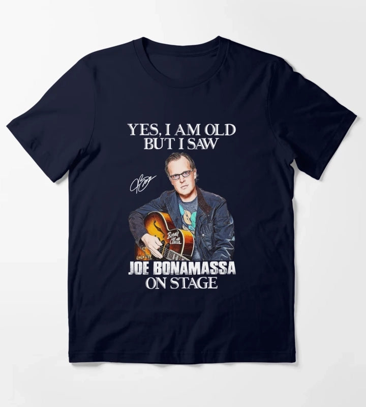Ja ich bin alt aber ich habe Joe Bonamassa auf der Bhne gesehen T-Shirt Navy
