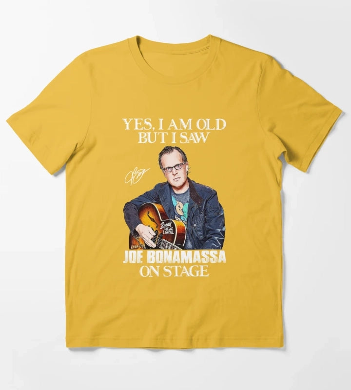 Ja ich bin alt aber ich habe Joe Bonamassa auf der Bhne gesehen T-Shirt Yellow